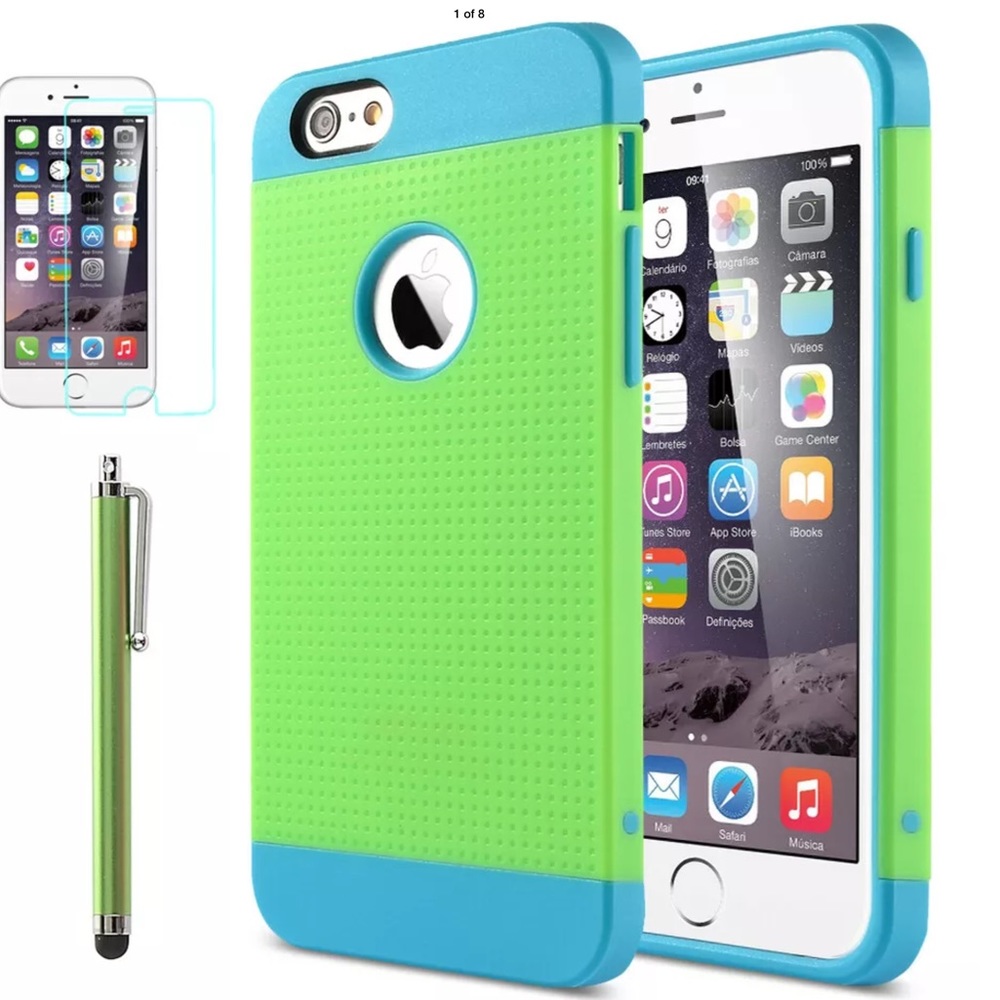 Hybrid rubber gel matte hard protective case cover